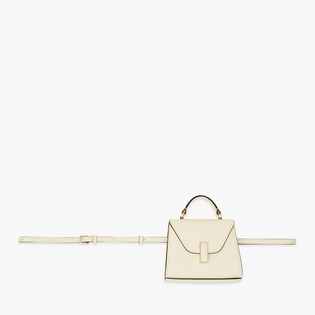Valextra Borsa da cintura in pelle bianca con tracolla | Valextra Iside