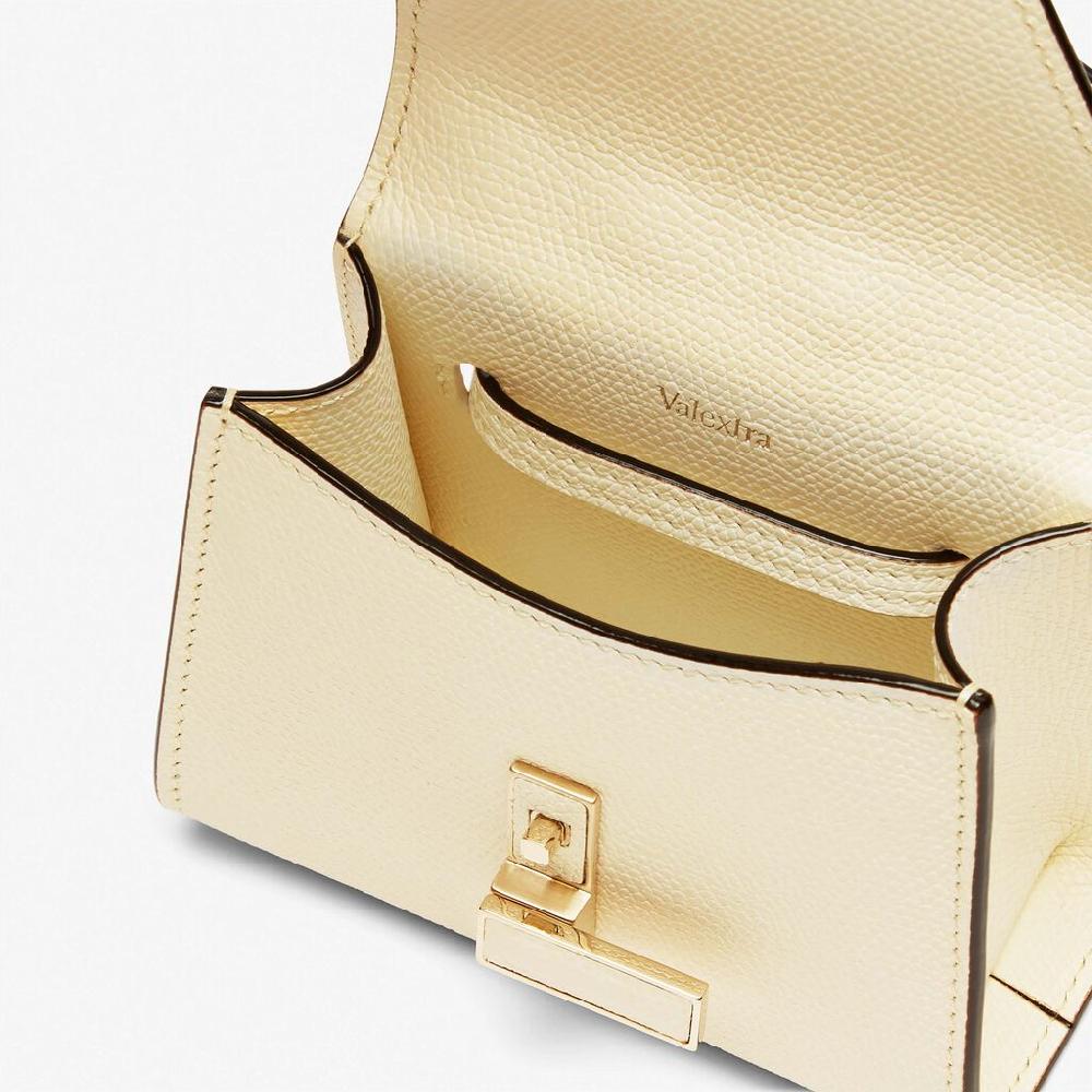 Valextra Borsa da cintura in pelle bianca con tracolla | Valextra Iside Italy