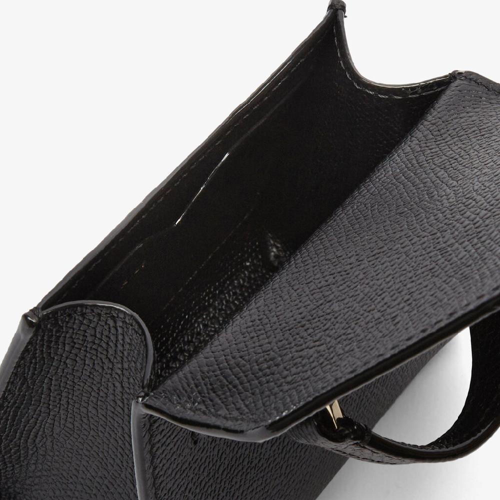 Valextra Borsa cintura compatta da Donna in Pelle Nera | Valextra Iside Italia