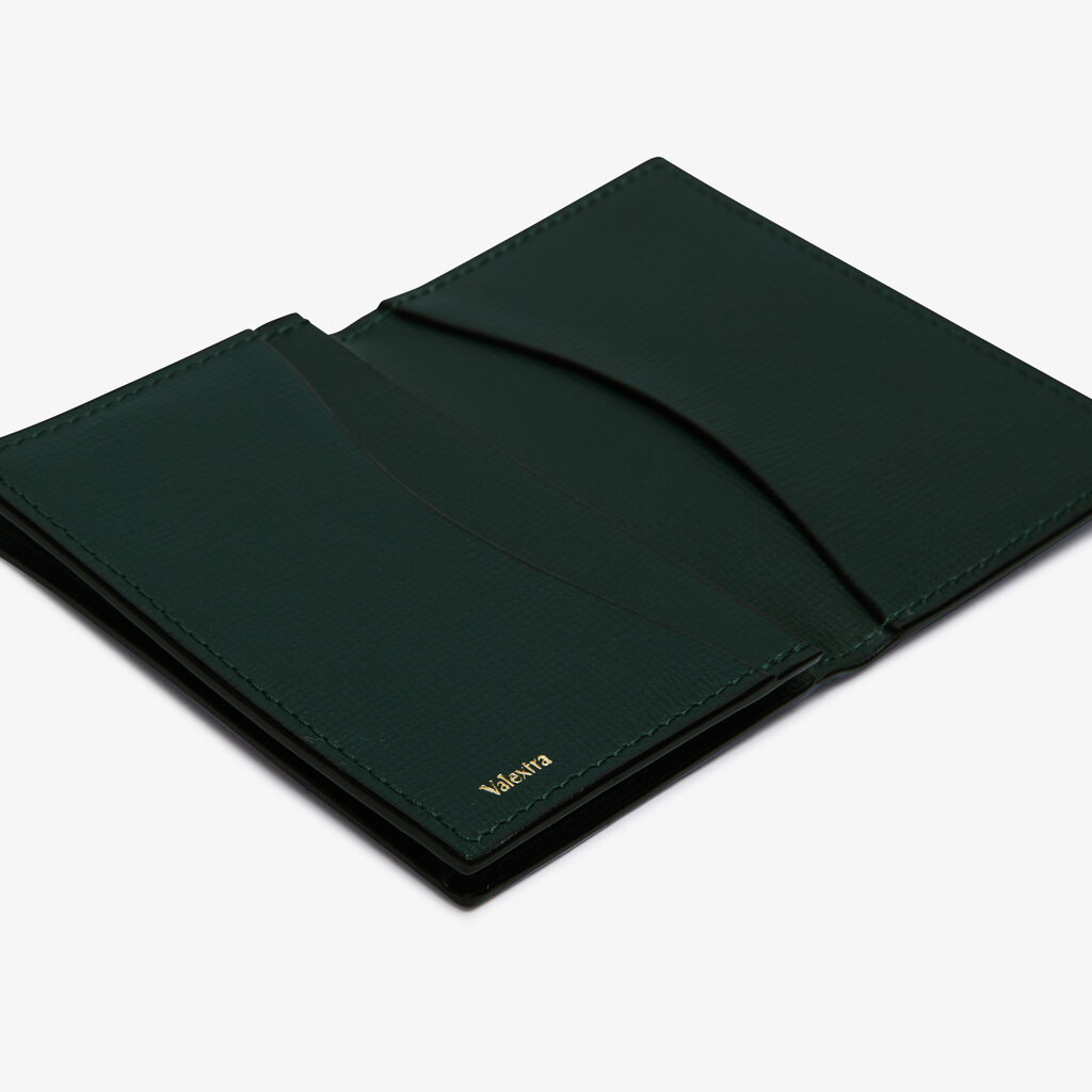 Valextra Porta carte di credito elegante in Pelle Verde | Valextra Qualità