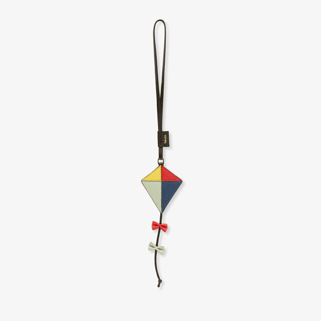 Valextra Charm Aquilone | Pelle di vitello Millepunte | Verde Menta/Blu Zaffiro/Rosso Cremisi/Giallo/Nero | Valextra