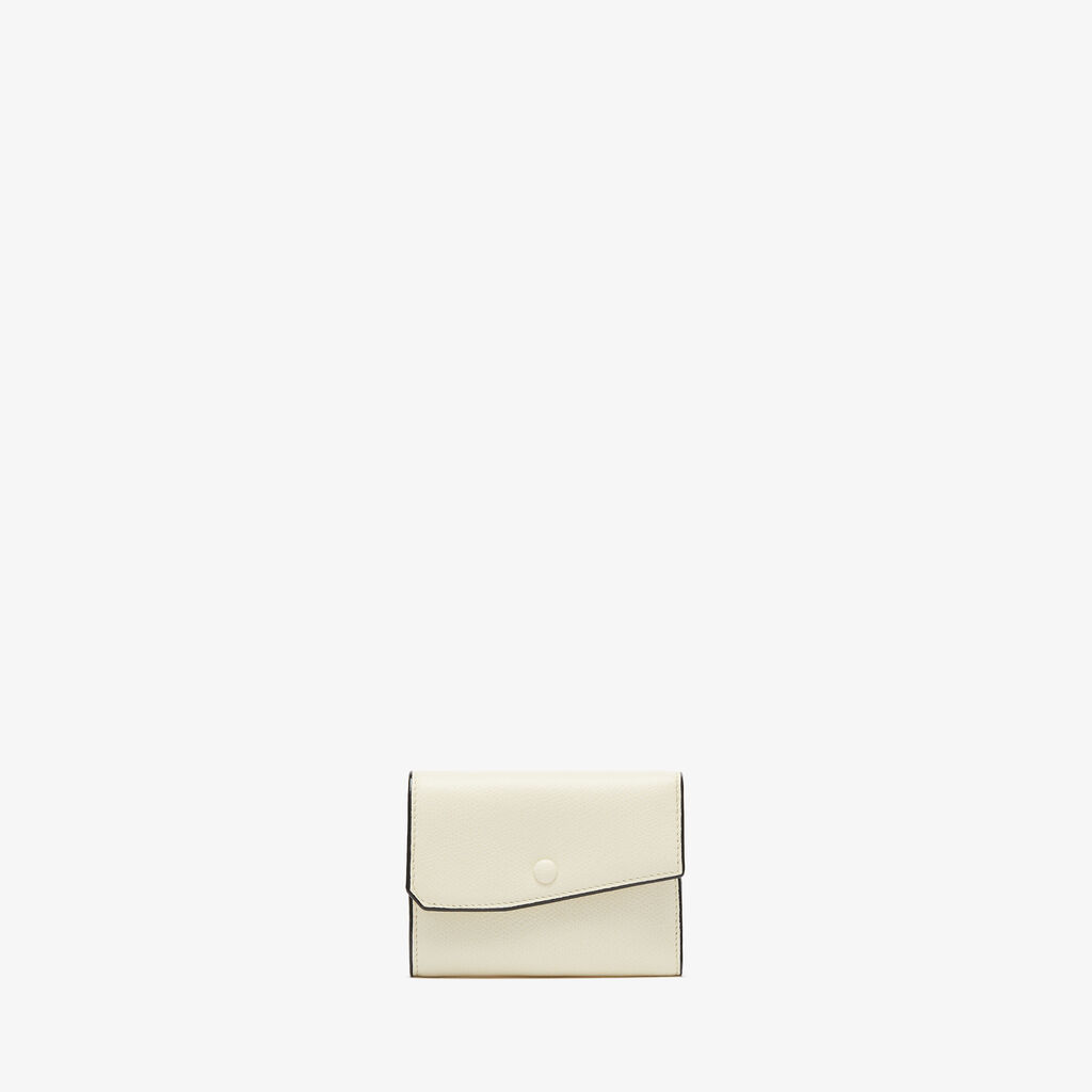 Valextra Portafoglio piccolo di Lusso in Pelle Bianca | Valextra Pocket
