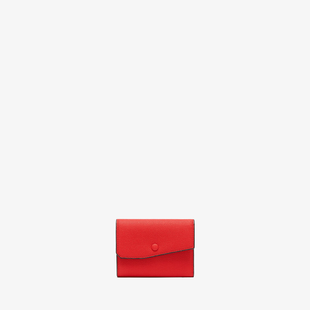 Valextra Portafoglio da Donna in Pelle Rossa cremisi | Valextra Pocket