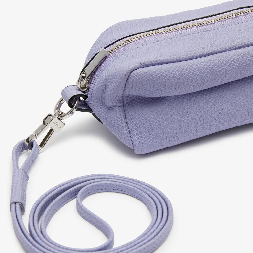 Valextra Trousse da Donna in Pelle Lilla con tracolla | Valextra Novità