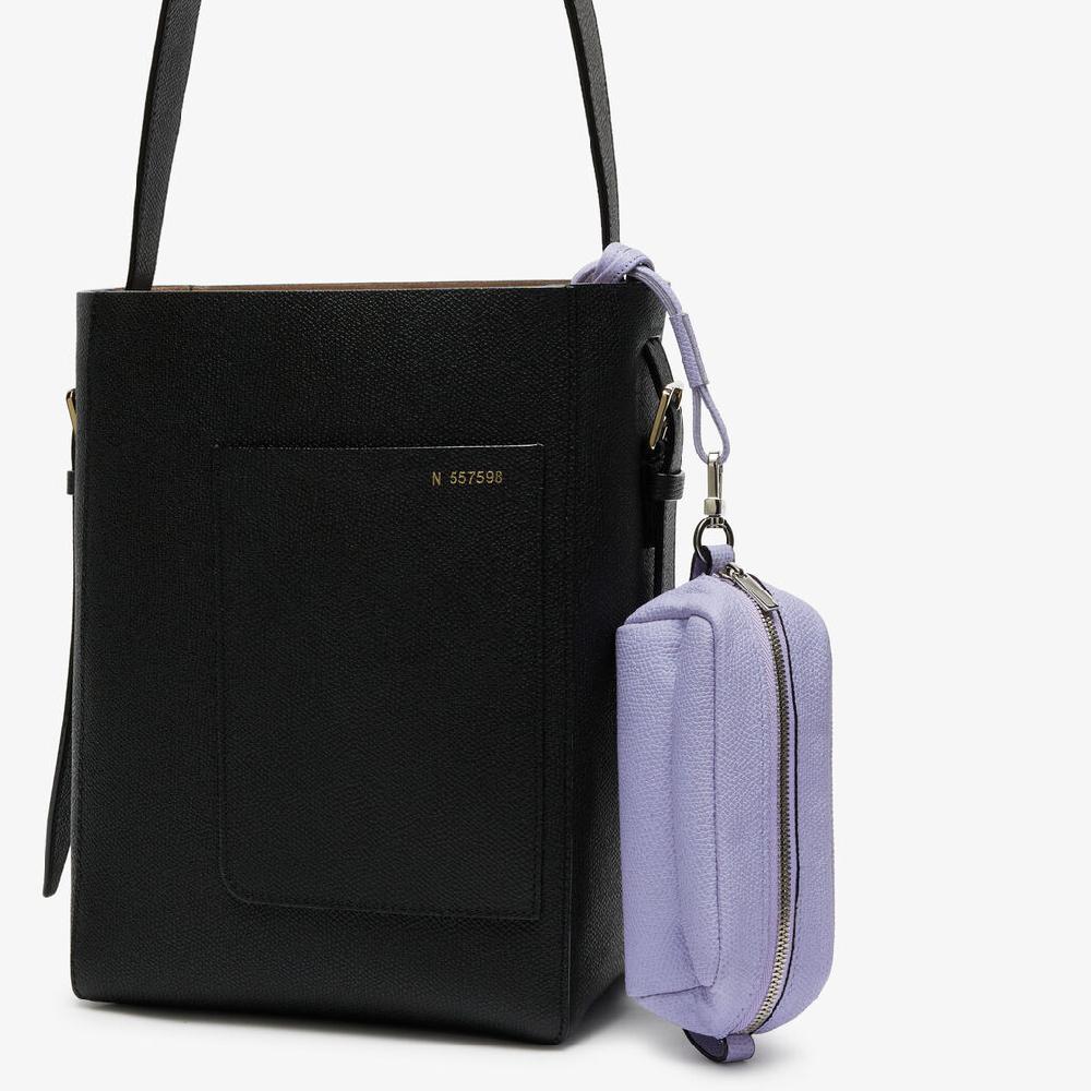 Valextra Trousse da Donna in Pelle Lilla con tracolla | Valextra Novità