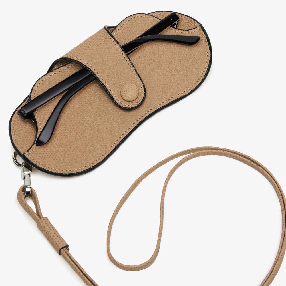 Valextra Custodia porta occhiali da Donna in Pelle Beige | Valextra Outlet