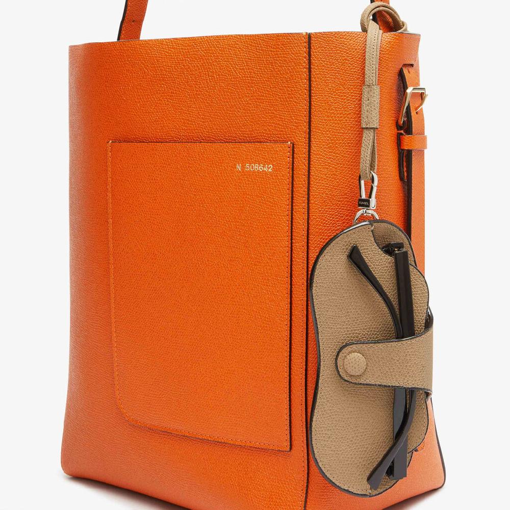 Valextra Custodia porta occhiali da Donna in Pelle Beige | Valextra Outlet