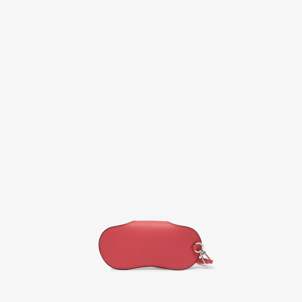 Valextra Porta Occhiali Con Tracolla | Pelle di vitello Millepunte | Rosa Fragola | Valextra In Vendita