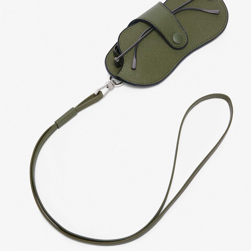Valextra Custodia occhiali in Pelle Verde Militare | Valextra I Più Venduti