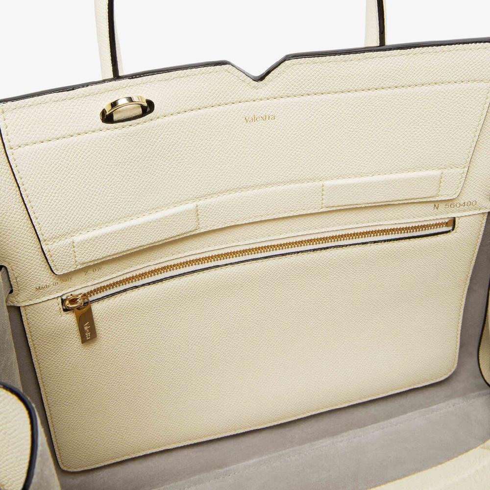 Valextra Borsa a mano da Donna Media Bianca di Lusso | Valextra Consegna Veloce