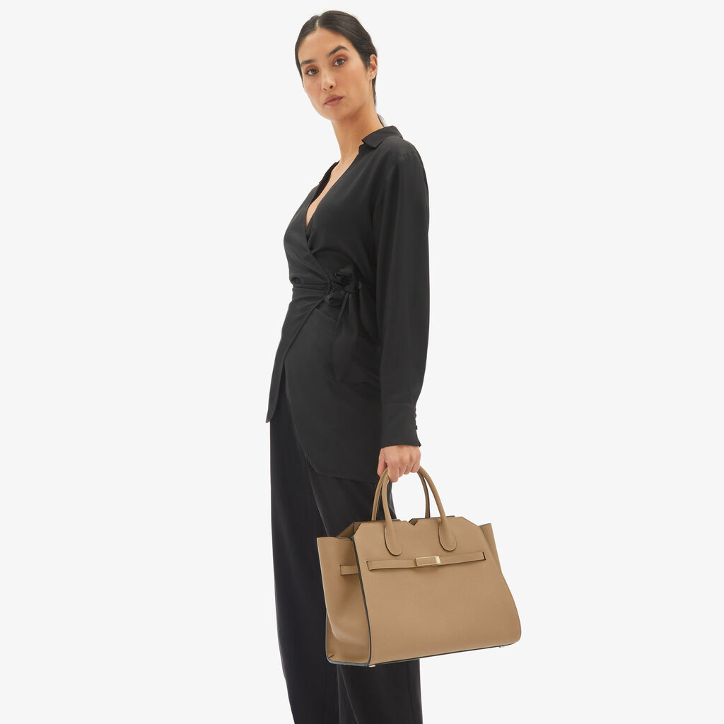 Valextra Borsa a mano da Donna Media Beige di Lusso | Valextra Fino Al -60%