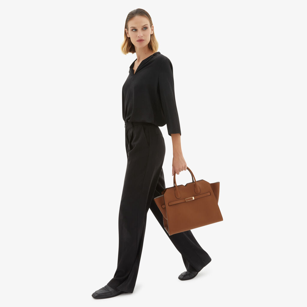 Valextra Borsa a due manici da Donna di Lusso Marrone | Valextra Shopping Online