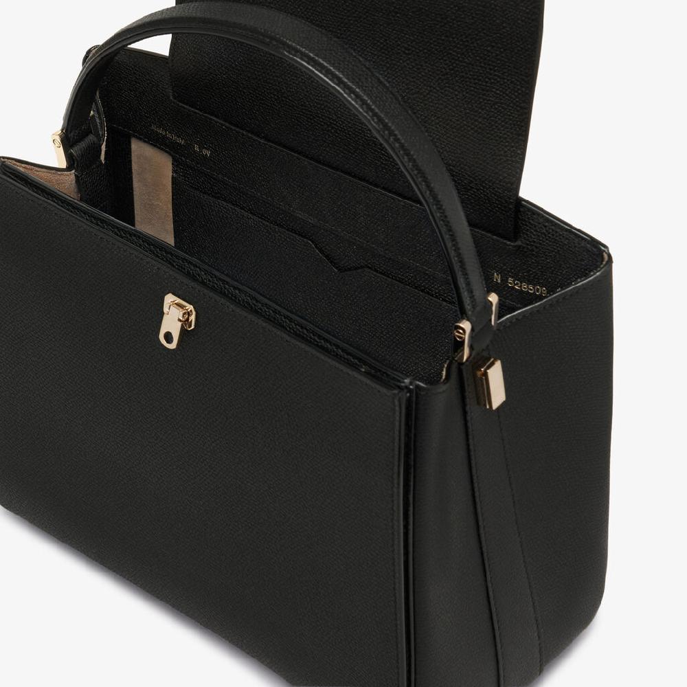 Valextra Borsa a mano da Donna in Pelle Nera | Valextra Brera Saldi