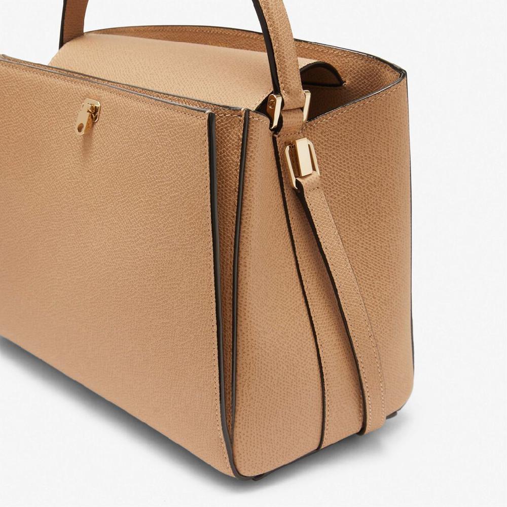 Valextra Borsetta a mano in Pelle Beige con tracolla | Valextra Brera Offerte