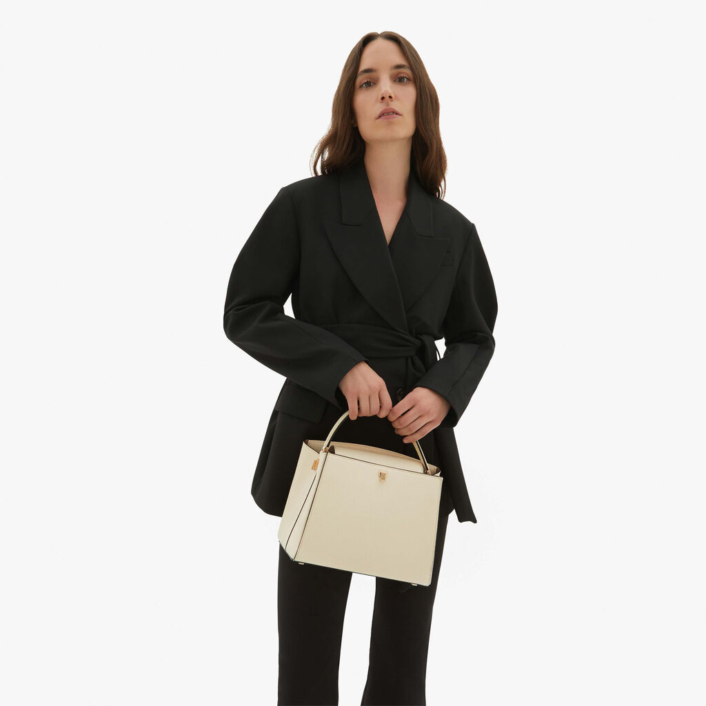 Valextra Borsetta a mano elegante in Pelle Bianca | Valextra Brera Hotsell