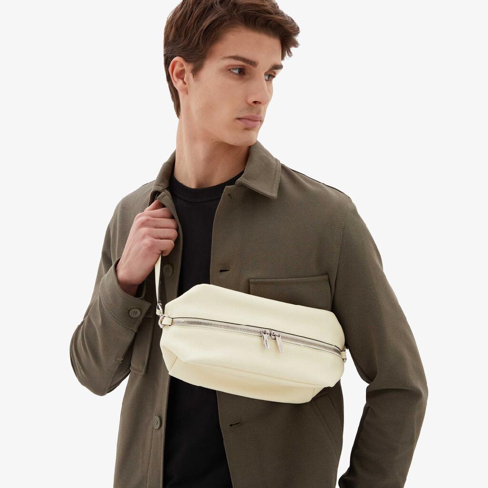 Valextra Borsa Origami da Donna in Pelle Bianca di Lusso | Valextra Nuova