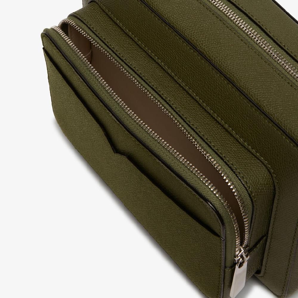 Valextra Borsa a tracolla da Uomo Verde Militare | Valextra V-Line Fino al 60% di sconto