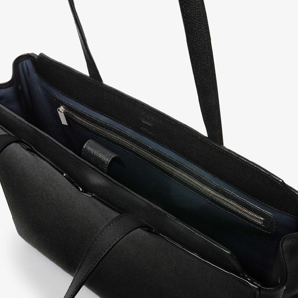 Valextra Shopping bag orizzontale da Uomo in Pelle Nera | Valextra V-Line Qualità Garantita