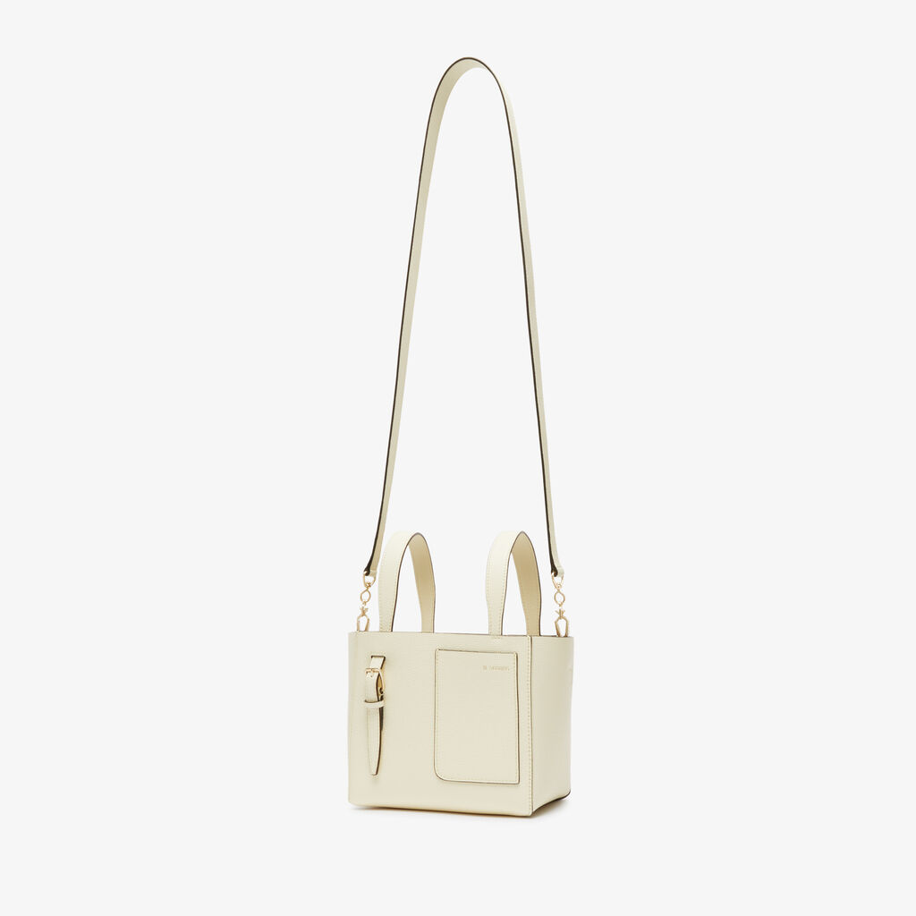 Valextra Borsa Secchiello da Donna in Pelle Bianca | Valextra Soft Outlet