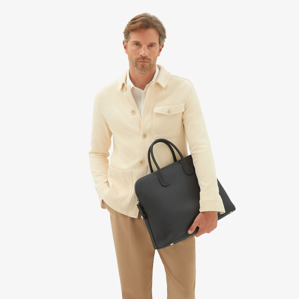 Valextra Tote bag con tracolla in Pelle Grigia | Valextra My Logo Hotsell