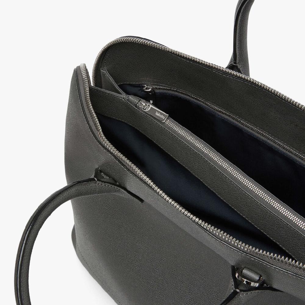 Valextra Tote bag con tracolla in Pelle Grigia | Valextra My Logo Hotsell