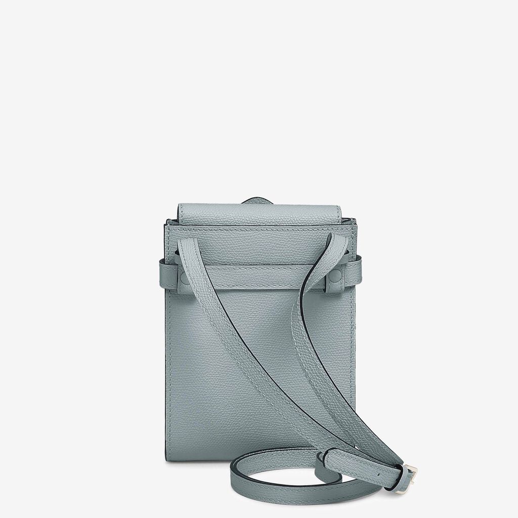 Valextra Borsa a tracolla Micro in Pelle Blu | Valextra Brera Moda