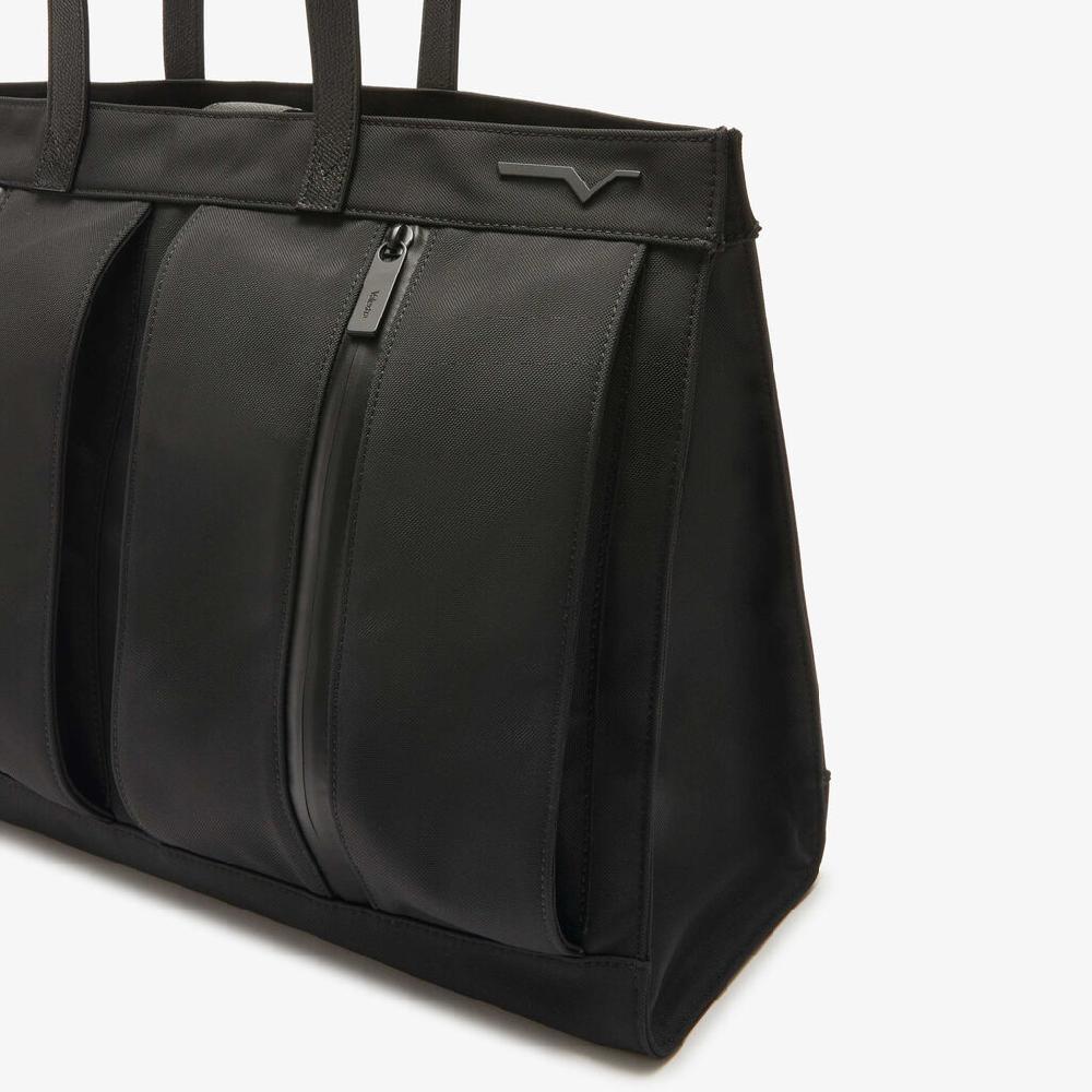 Valextra Borsa shopping in Nylon rigenerato e Pelle Nera | Valextra 2025