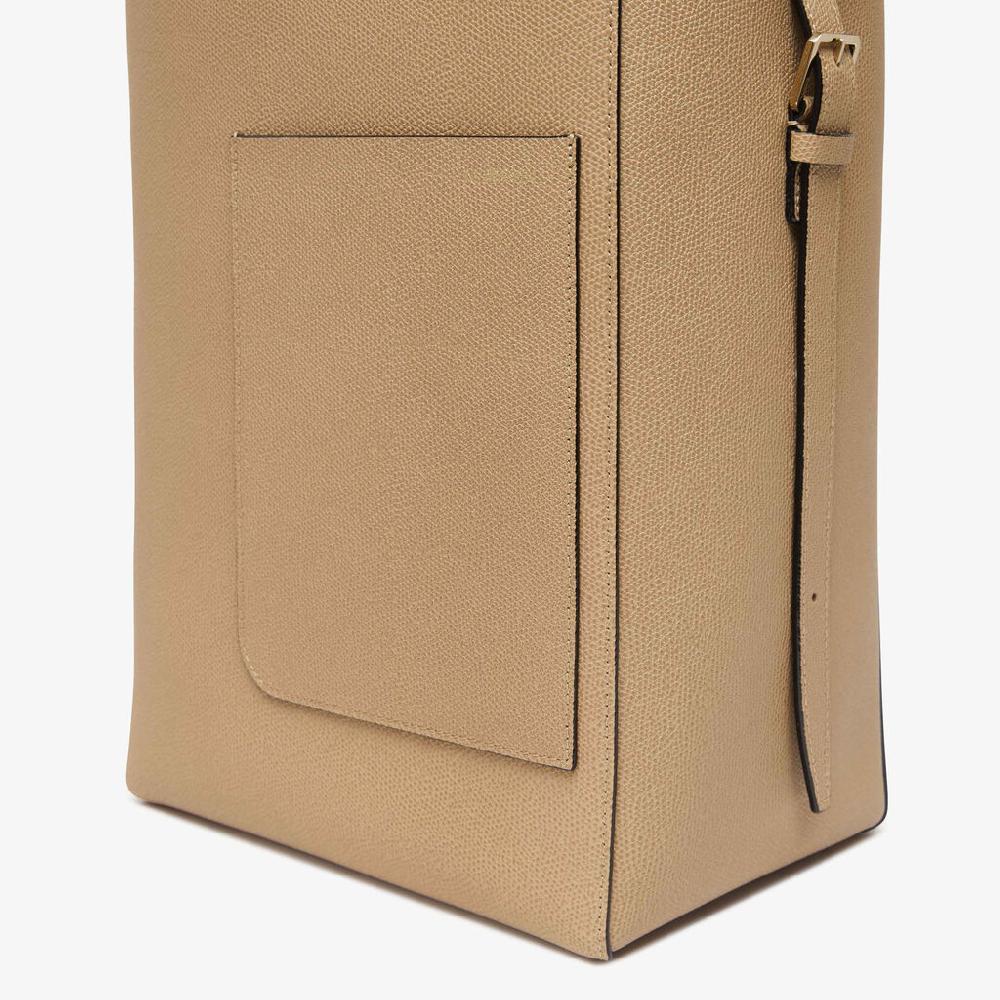 Valextra Borsa a secchiello da Donna in Pelle Beige | Valextra Soft Vendita Economica