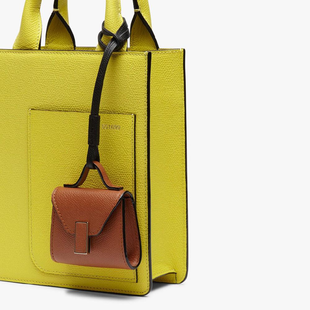 Valextra Charm per borsa da Donna in Pelle Marrone | Valextra Iside Fino Al -60%