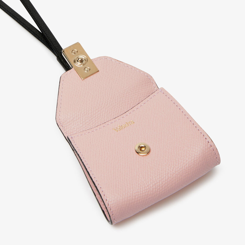 Valextra Charm per borsa da Donna in Pelle Rosa | Valextra Iside Prezzo Ridotto