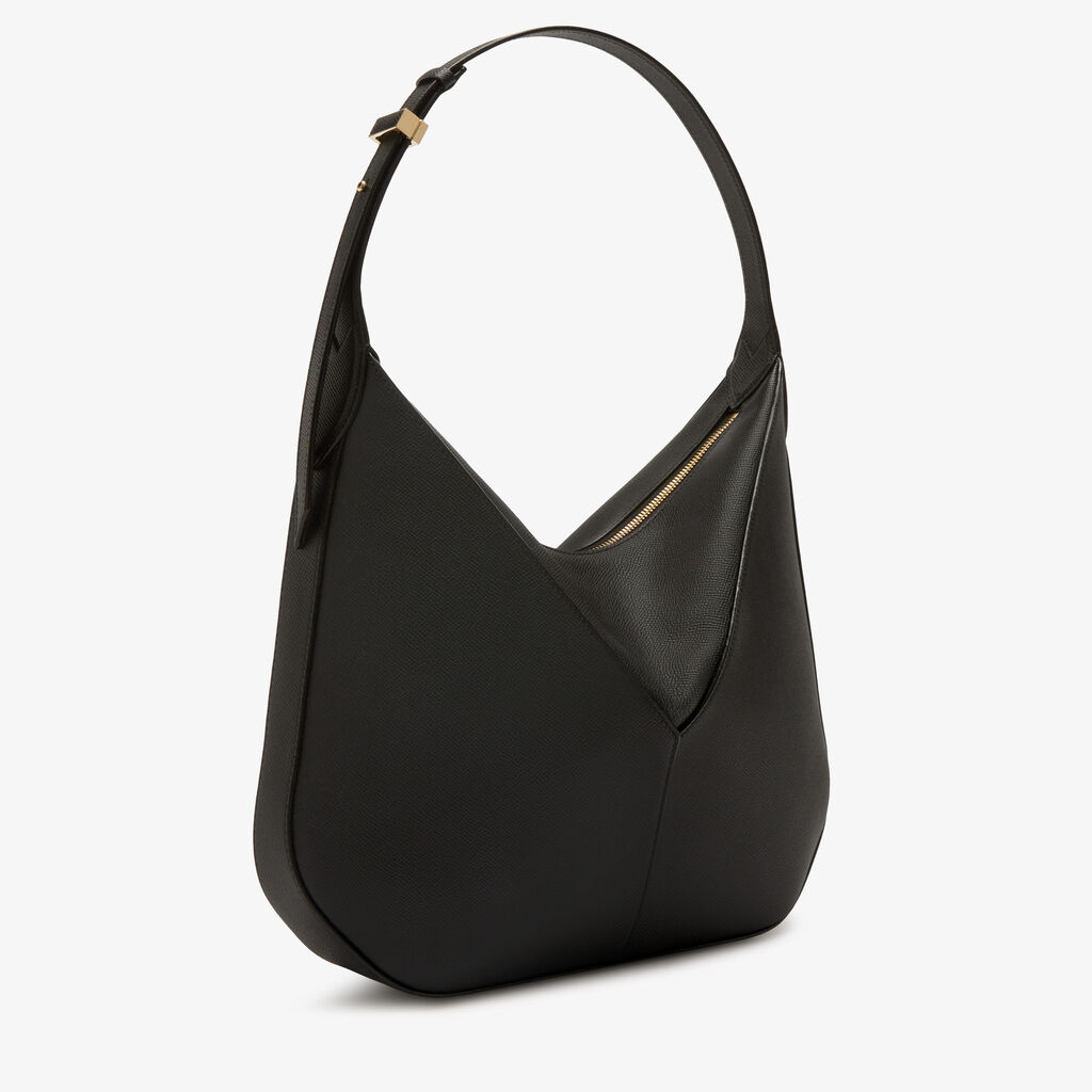 Valextra Borsa a tracolla hobo da Donna in Pelle Nera | Valextra Vivi Hotsell