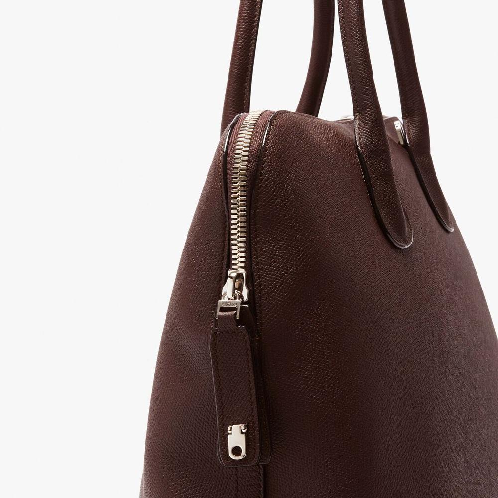 Valextra Tote bag da Uomo in Pelle Marrone | Valextra My Logo Sconti VIP