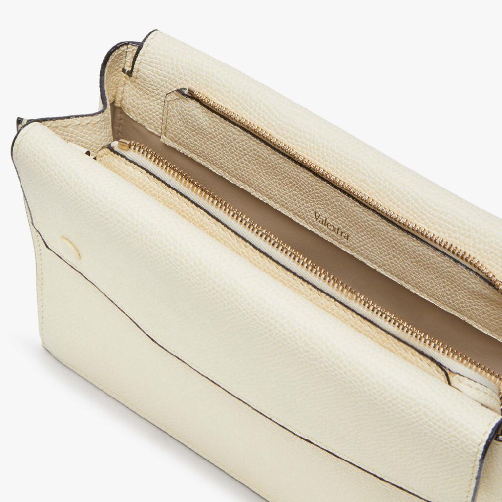 Valextra Borsetta piccola Mini in Pelle Bianca | Valextra Pocket Affare Del Giorno