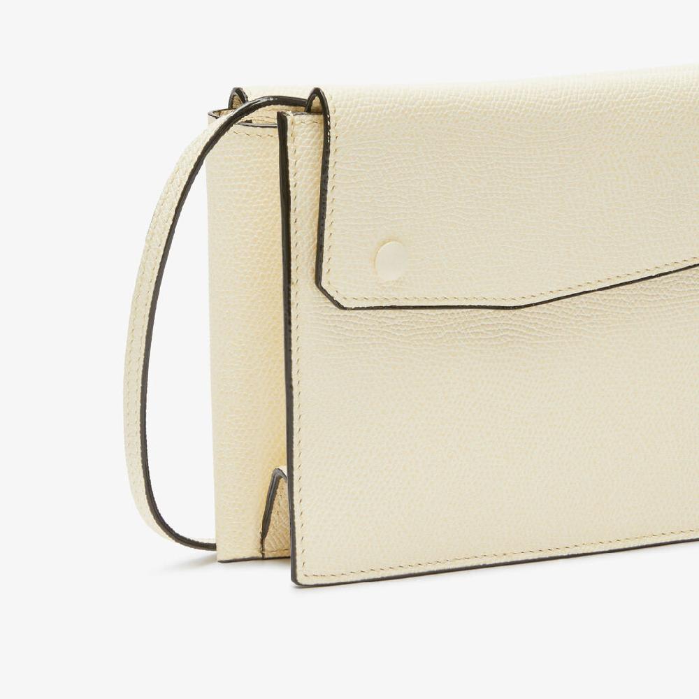 Valextra Borsetta piccola Mini in Pelle Bianca | Valextra Pocket Affare Del Giorno