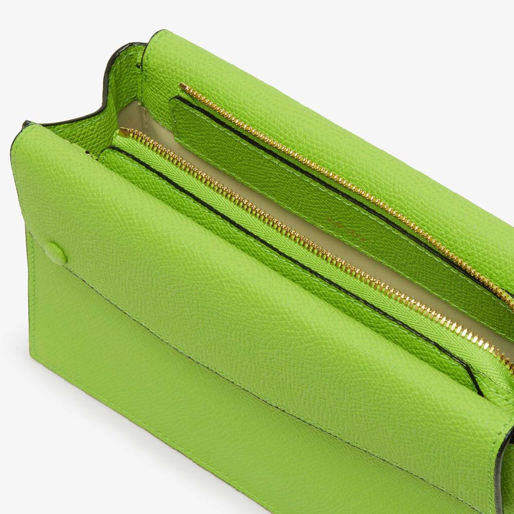 Valextra Borsa a tracolla da Donna in Pelle Verde | Valextra Pocket Sottocosto