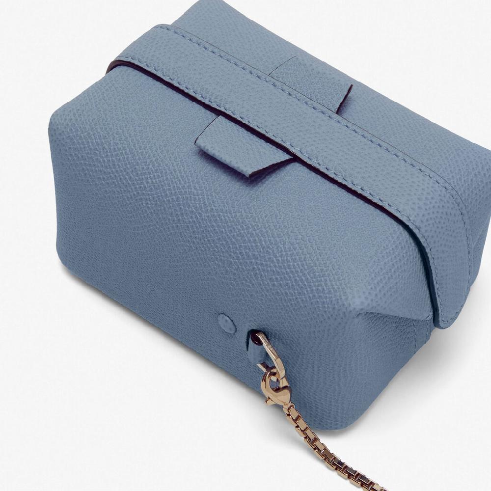 Valextra Borsa da viaggio in Pelle Azzurra | Valextra Tric Trac Sconto