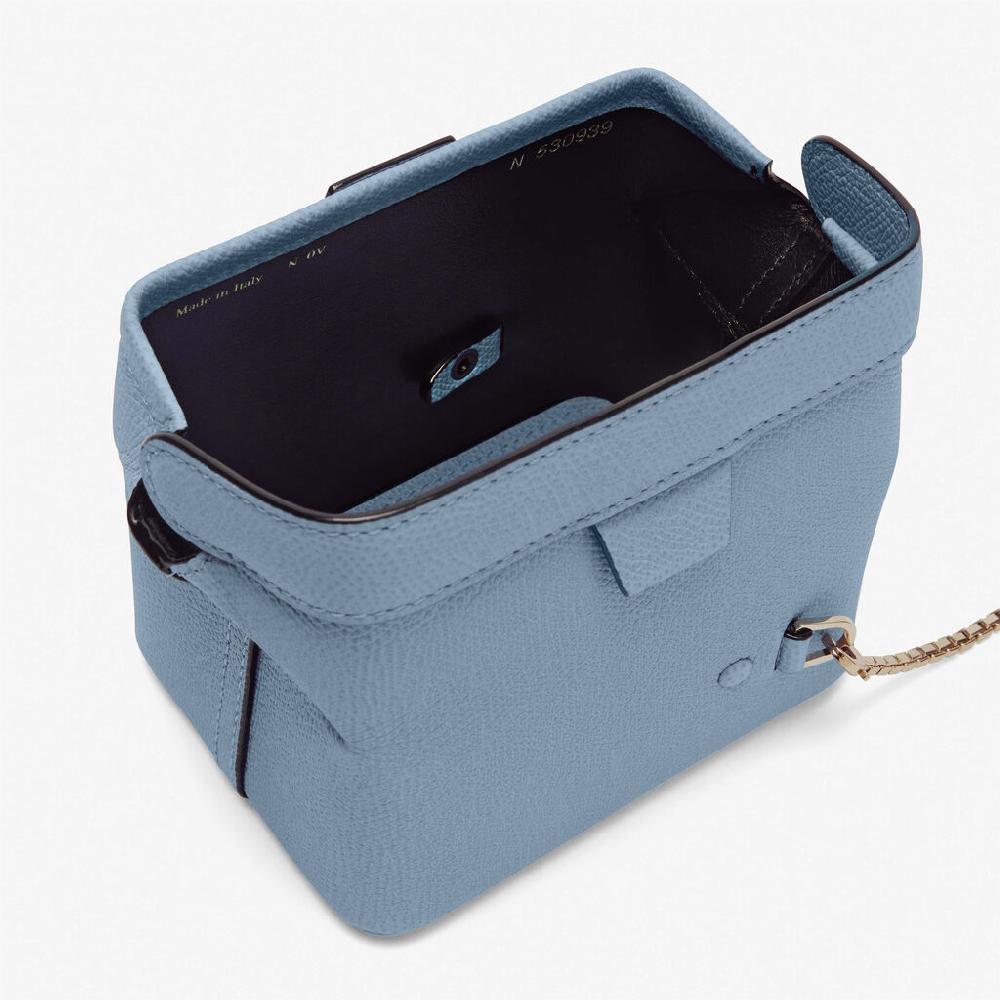 Valextra Borsa da viaggio in Pelle Azzurra | Valextra Tric Trac Sconto
