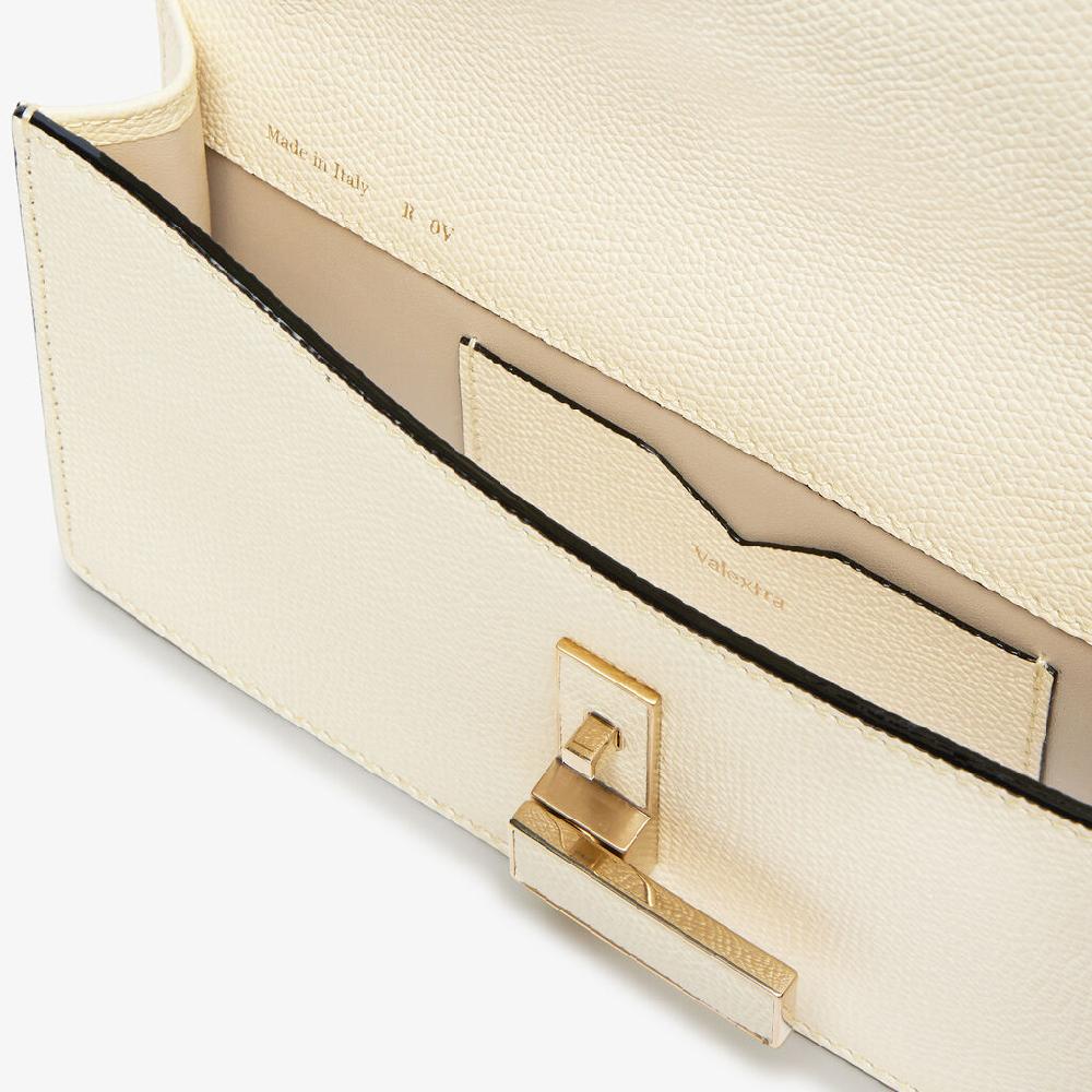 Valextra Pochette in Pelle Bianca con tracolla | Valextra Iside Economico