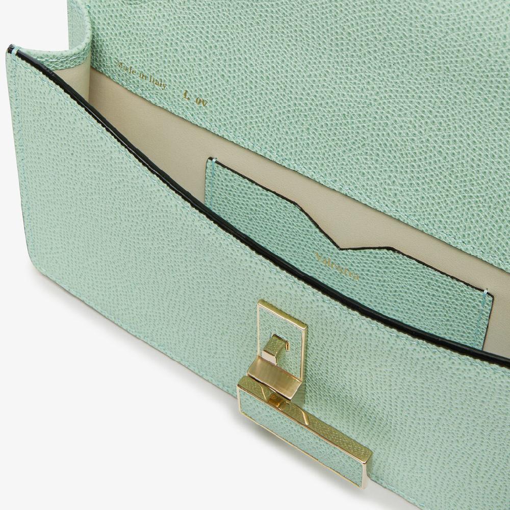 Valextra Borsetta clutch in Pelle con tracolla dorata | Valextra Iside Online