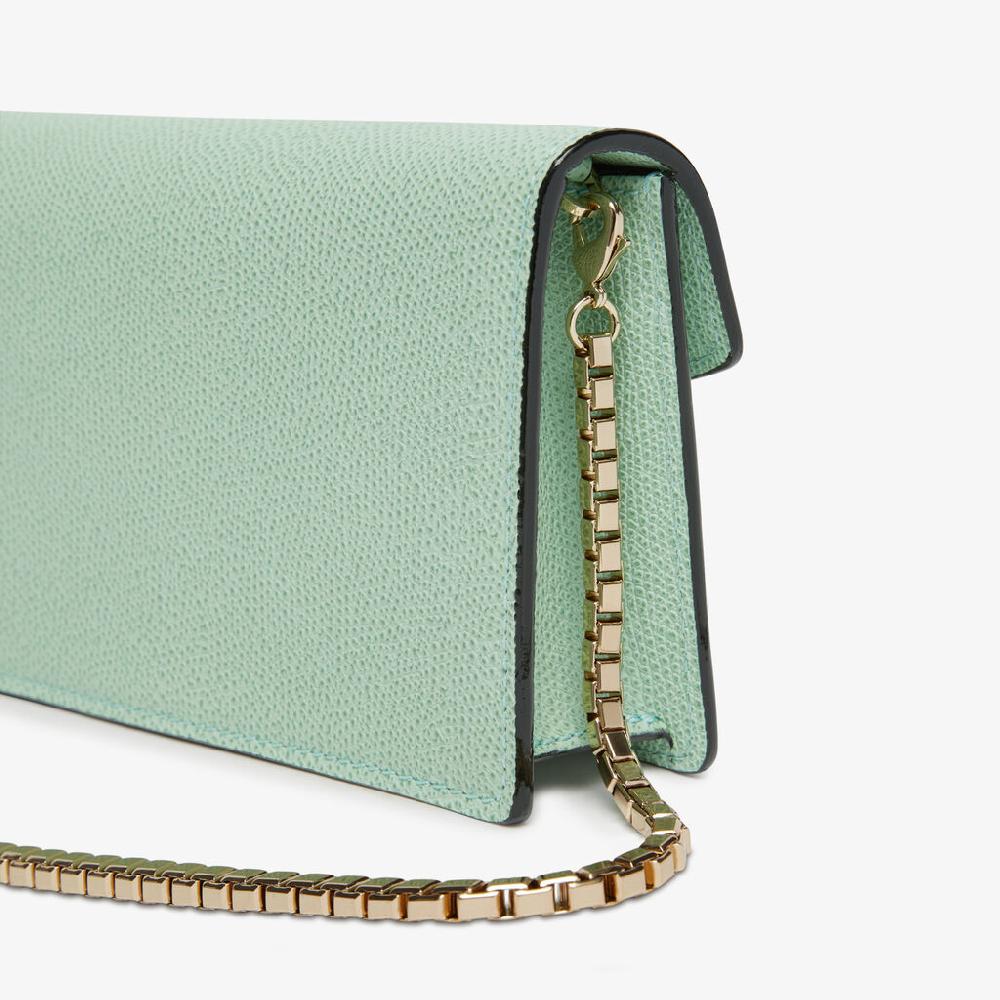 Valextra Borsetta clutch in Pelle con tracolla dorata | Valextra Iside Online
