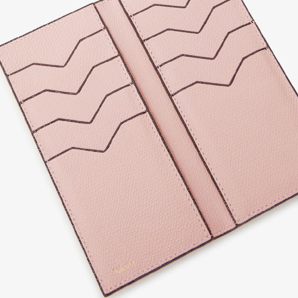 Valextra Portafoglio versatile grande in Pelle Rosa | Valextra Brera Saldi