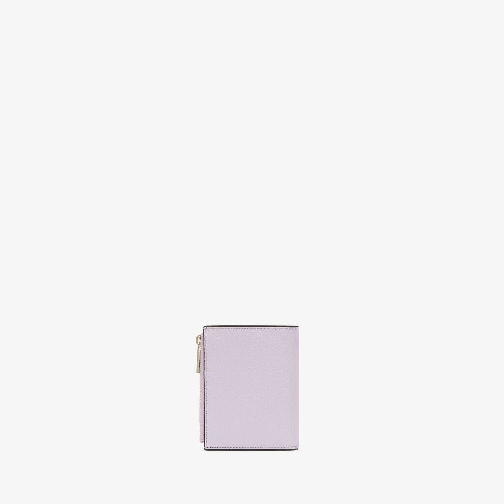 Valextra Portafoglio bifold da Donna di Lusso in Pelle Lilla | Valextra Discount Store per i nuovi prodotti