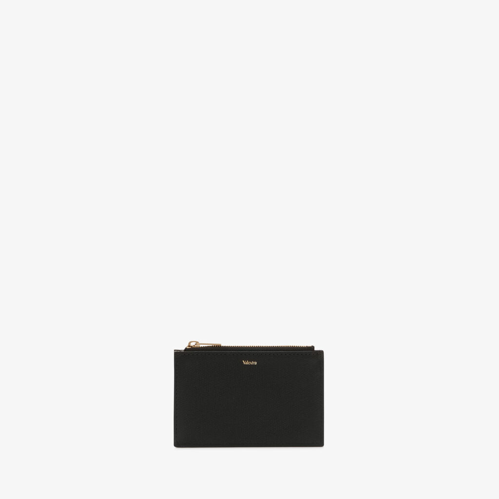 Valextra Porta carte in Pelle Bianca e Nera con cerniera | Valextra Moda