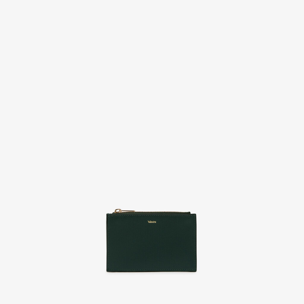 Valextra Portamonete da Donna in Pelle Verde di Lusso | Valextra Italy