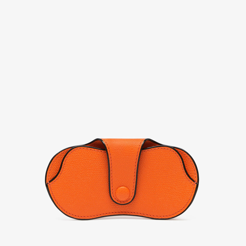 Valextra Custodia occhiali in Pelle Arancione | Valextra piccola pelletteria In Linea