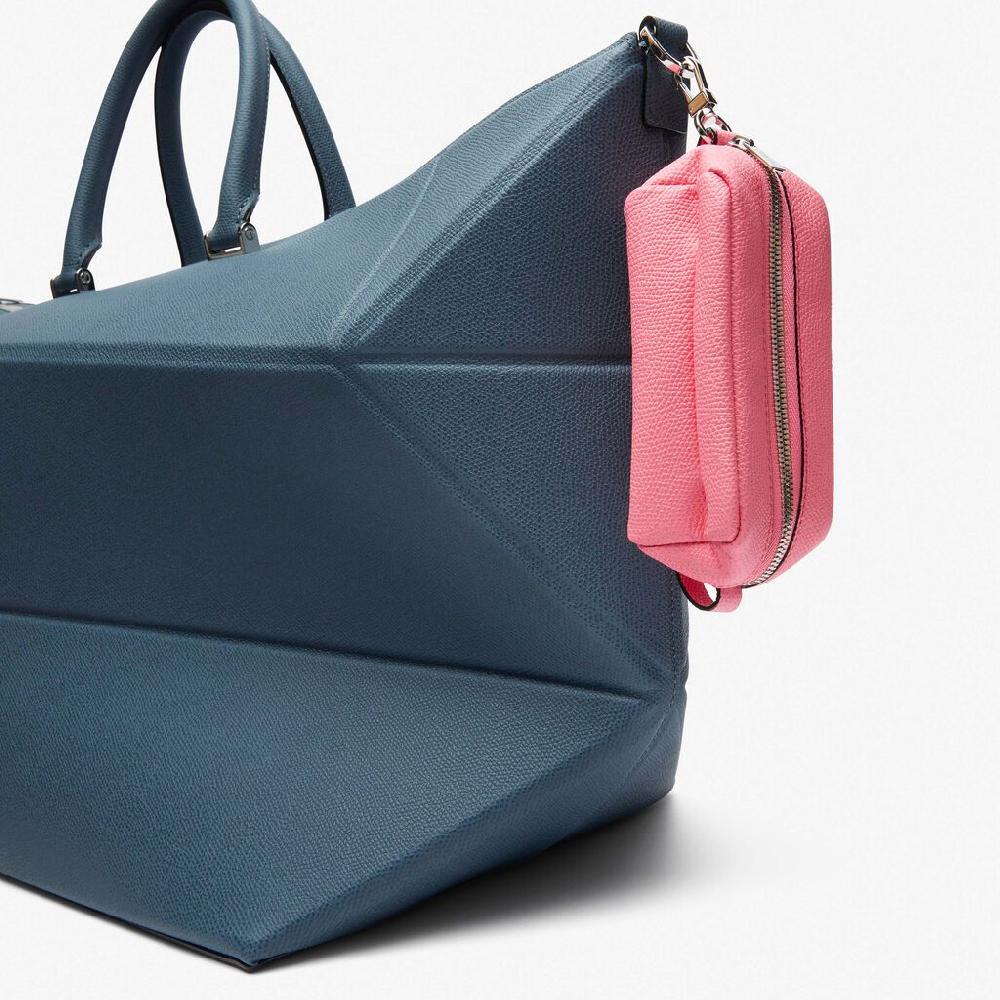 Valextra Micro beauty-case/Micro bag in Pelle Rosa | Valextra Spedizione Gratuita