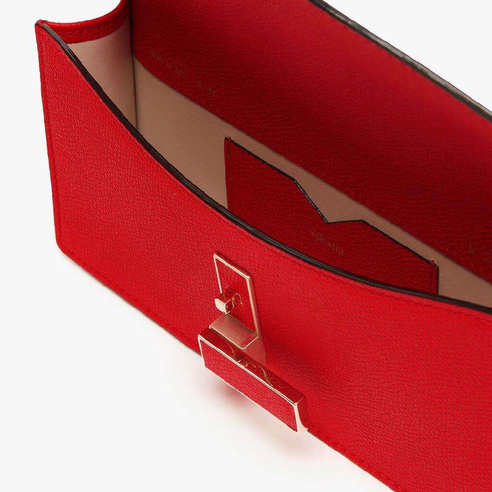 Valextra Pochette semplice e compatta in Pelle Rossa | Valextra Iside Pezzi Unici