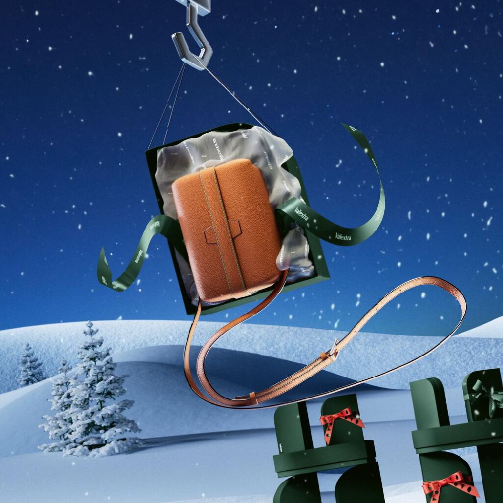 Valextra Borsa a mano Mini in Pelle Marrone | Valextra Tric Trac Soddisfazione Garantita