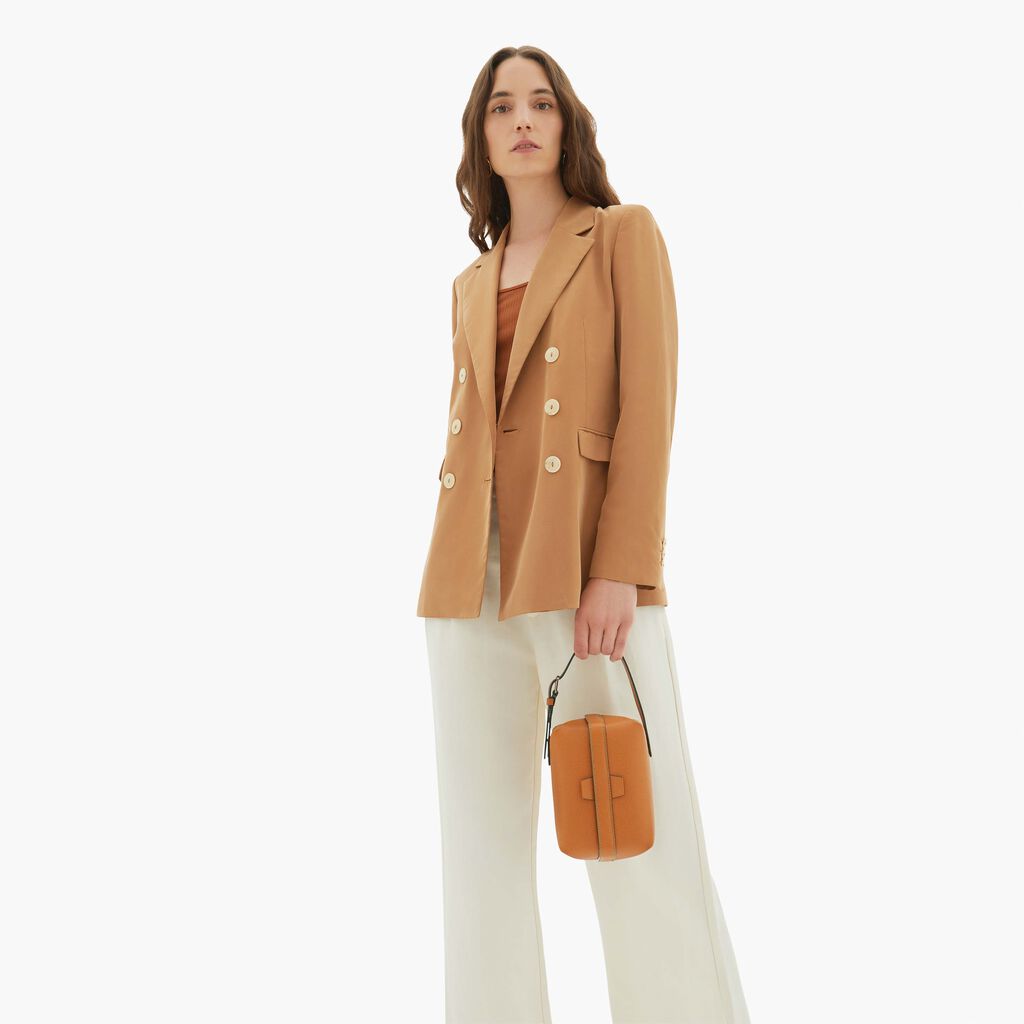 Valextra Borsa a mano Mini in Pelle Marrone | Valextra Tric Trac Soddisfazione Garantita