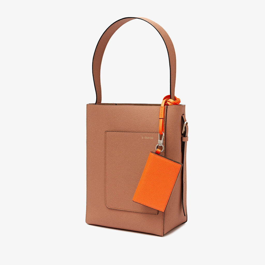 Valextra Porta carte con laccio da Donna in Pelle Arancione | Valextra Negozi Online
